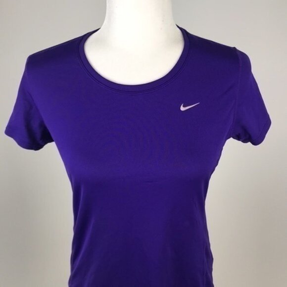 Nike Purple Dri-Fit Running Top Size M - Picture 2 of 5